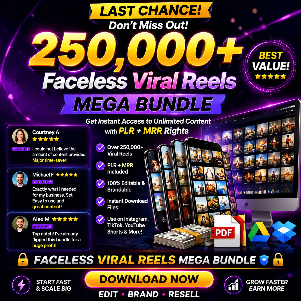 The Ultimate 250K+ Faceless Viral Reels Vault (PLR & MRR Included) - Image 3