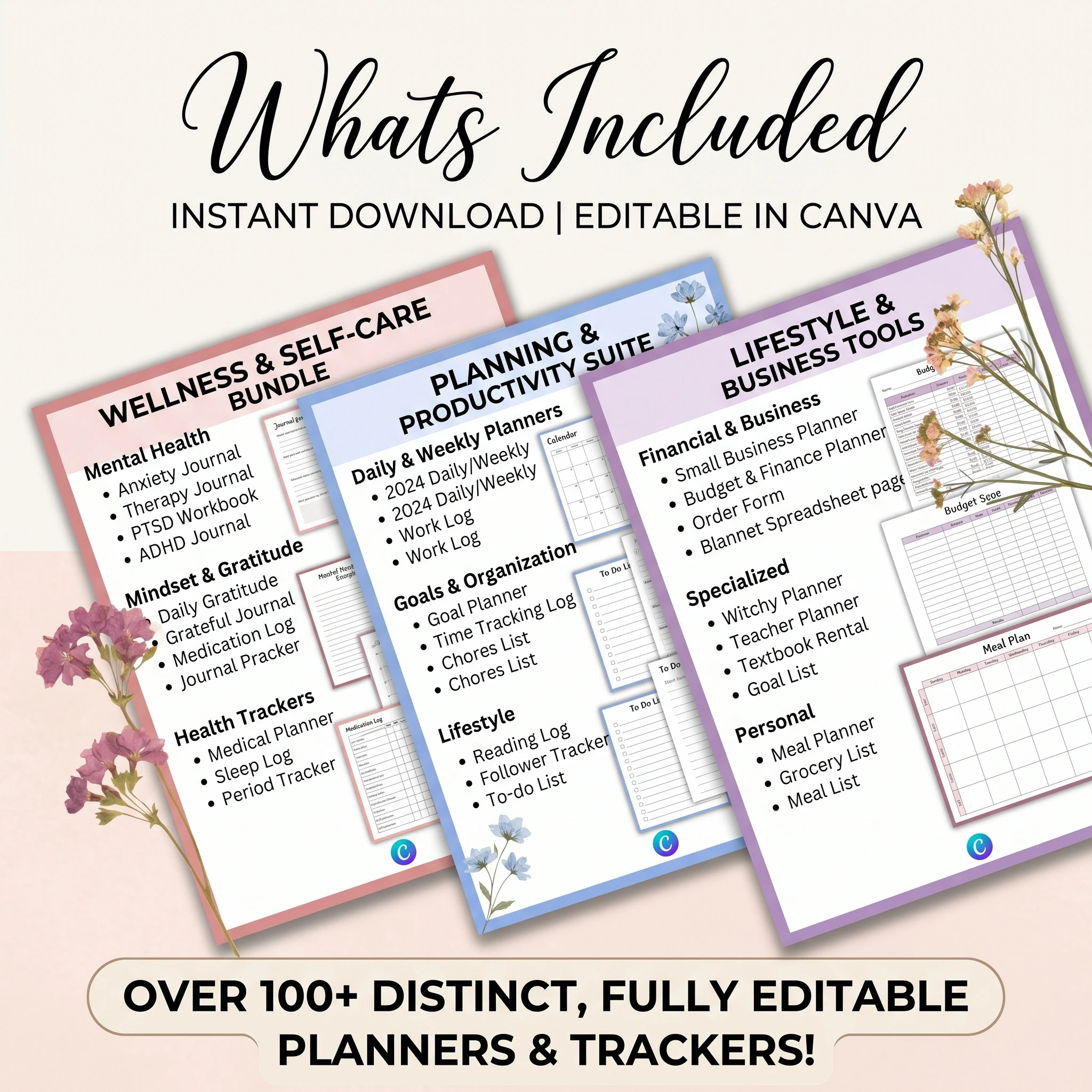 The Ultimate 15,000+ Canva Templates Mega Bundle | 2026-2032 Updated | PLR & MRR Resell Rights | Done-For-You Planners & Journals - Image 4