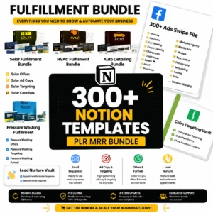 300+ Ultimate SMMA Notion Templates Bundle | Agency Fulfillment (MRR/PLR)