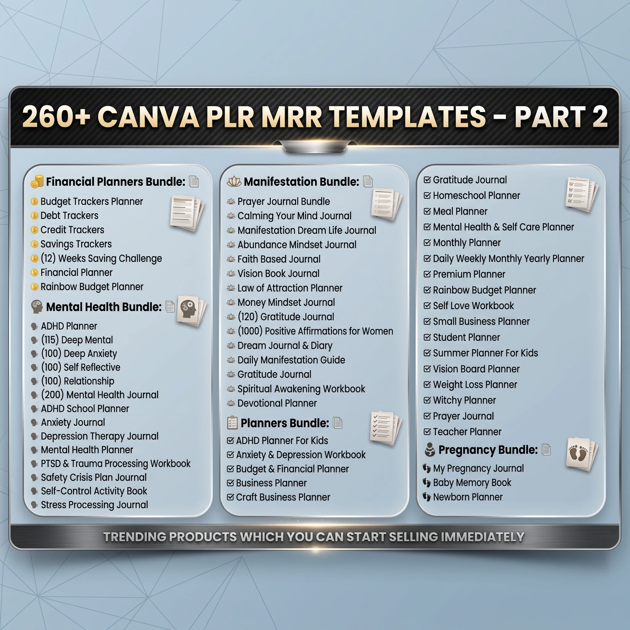 The Ultimate 15,000+ Canva Templates Mega Bundle | 2026-2032 Updated | PLR & MRR Resell Rights | Done-For-You Planners & Journals - Image 7