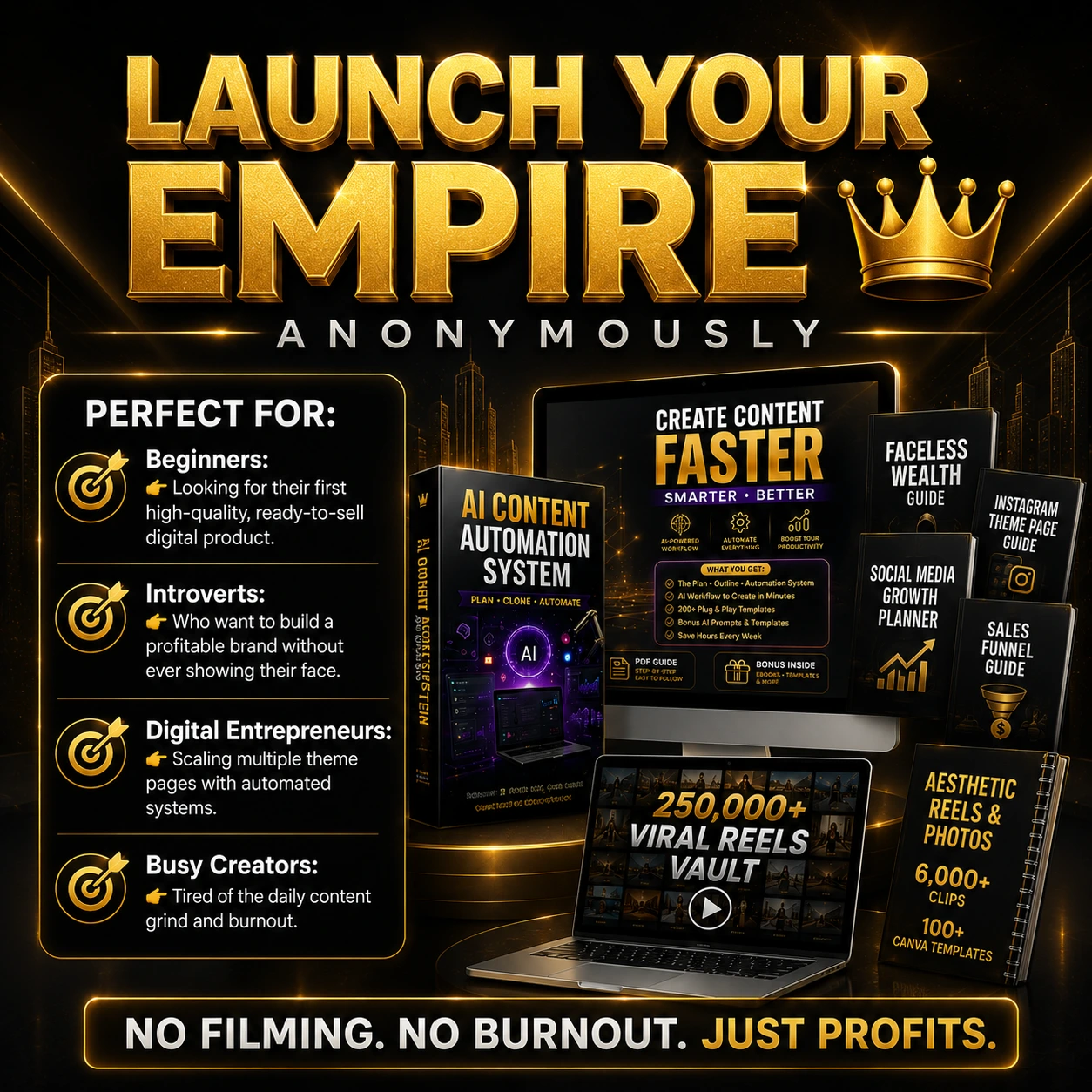 The Ultimate Faceless Empire Mega Bundle | Complete PLR & MRR Business in a Box - Image 4
