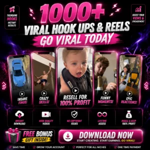 The Ultimate Viral Hook Videos Vault (1000+ Clips) | Resell Rights Included